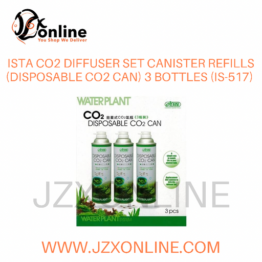 ISTA CO2 Diffuser Set Canister Refills (Disposable) 3 Bottles (IS-517)