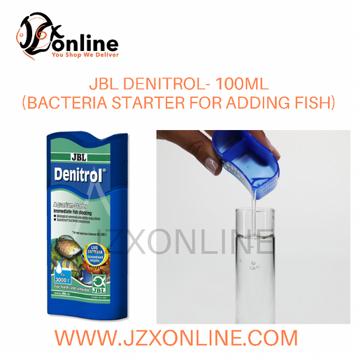 JBL Denitrol - 100ml (Bacteria starter for adding aquarium fish to freshwater and saltwater aquariums)