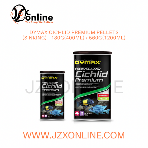 DYMAX Cichlid Premium Pellets (Sinking) - 180g(400ml) / 560g(1200ml)
