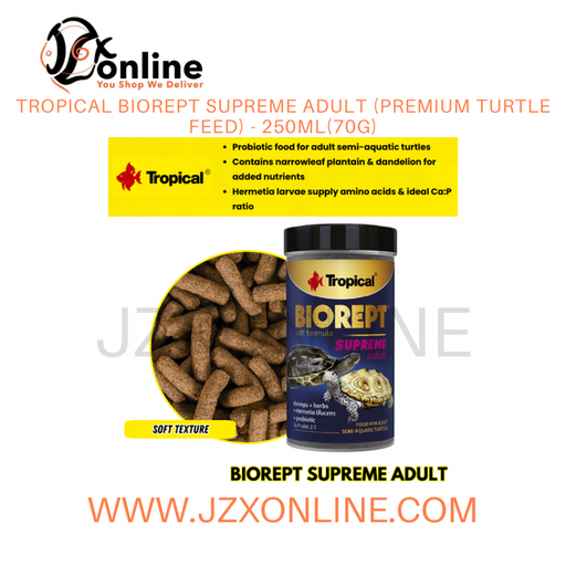 TROPICAL Biorept Supreme Adult (Premium Turtle Feed) - 250ml(70g)