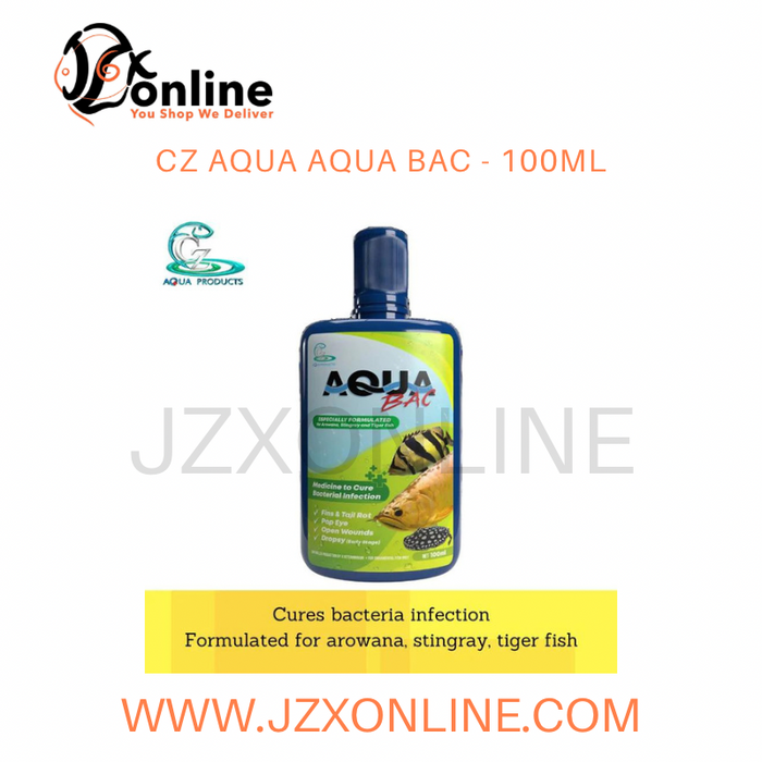 CZ AQUA Aqua Bac (Formulated To Treat Bacterial Infection on Arowanas, Stingrays ) - 100ml