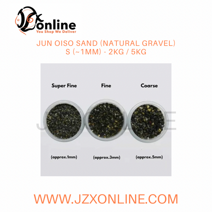 JUN Oiso Sand (Natural Gravel) S (~1mm) - 2kg / 5kg