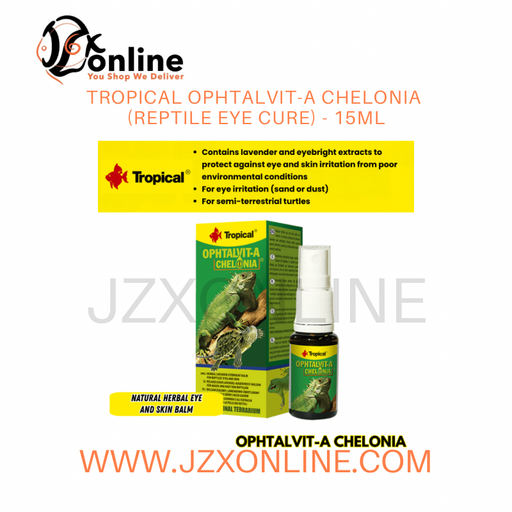 TROPICAL Ophtalvit-A Chelonia (Reptile Eye Cure) - 15ml