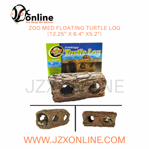 ZOO MED Floating Turtle Log (12.25” x 6.4” x5.2”)