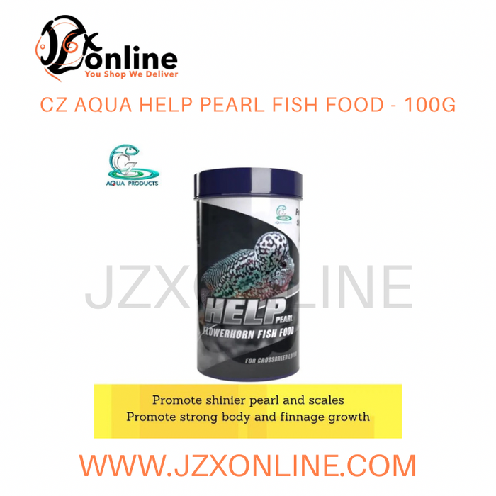 CZ AQUA Help Pearl Fish Food (Improve Flowerhorn Bodyshape and Shine) - 100g