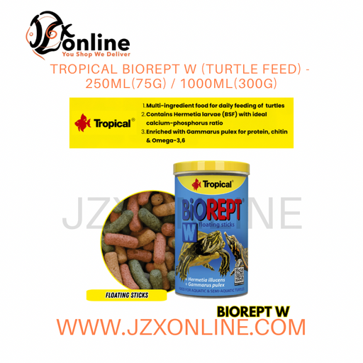 TROPICAL Biorept W (Turtle Feed) - 250ml(75g) / 1000ml(300g)