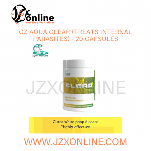 CZ AQUA Clear (Treats Internal Parasites) - 20 Capsules