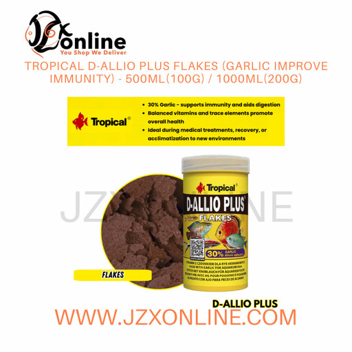 TROPICAL D-Allio Plus Flakes (Garlic Improve Immunity) - 500ml(100g) / 1000ml(200g)