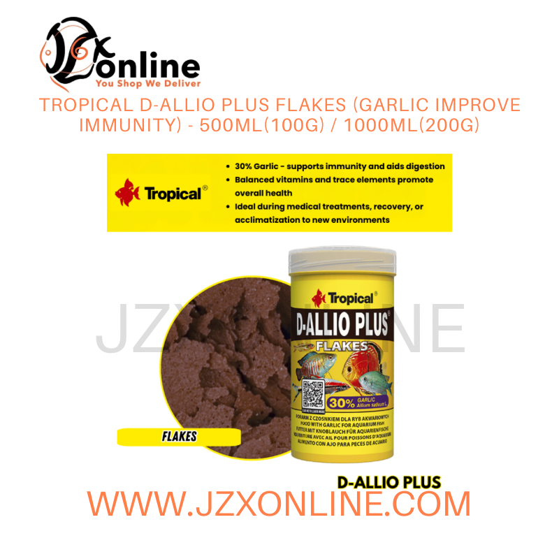 TROPICAL D-Allio Plus Flakes (Garlic Improve Immunity) - 500ml(100g) / 1000ml(200g)