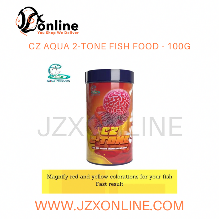 CZ AQUA 2-Tone Fish Food (Enhance Red and Yellow) - 100g