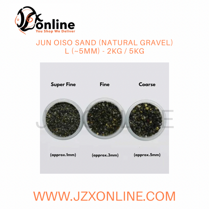JUN Oiso Sand (Natural Gravel) L (~5mm) - 2kg / 5kg