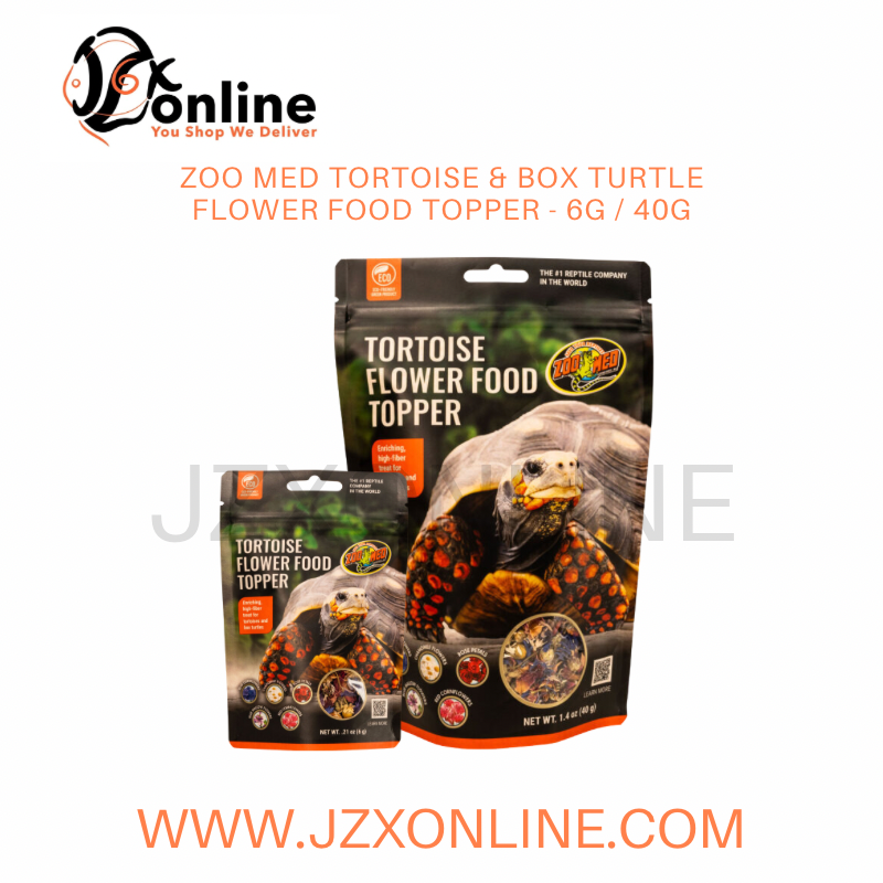 ZOO MED Tortoise & Box Turtle Flower Food Topper - 6g / 40g