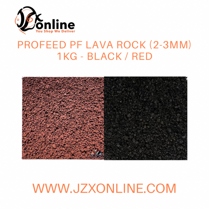 PROFEED PF Lava Rock (2-3mm) 1kg - Black / Red