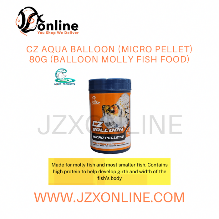 CZ AQUA Balloon (Micro Pellet) 80g (Balloon Molly Fish Food)