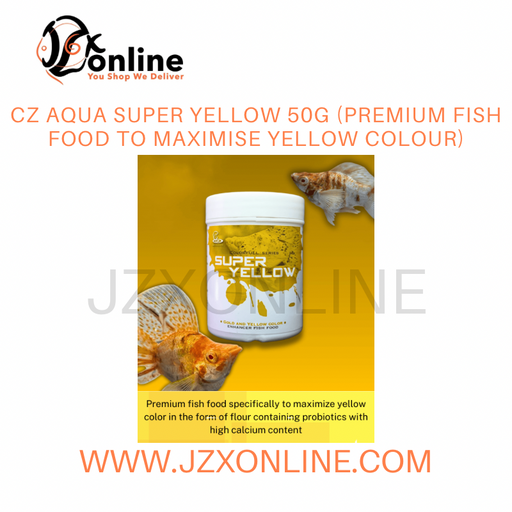 CZ AQUA Super Yellow 50g (Premium Fish Food to Maximise Yellow Colour)
