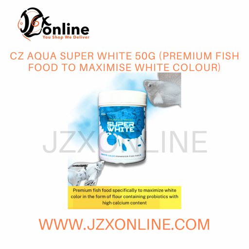 CZ AQUA Super White 50g (Premium Fish Food to Maximise White Colour)