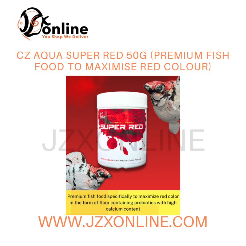 CZ AQUA Super Red 50g (Premium Fish Food to Maximise Red Colour ...