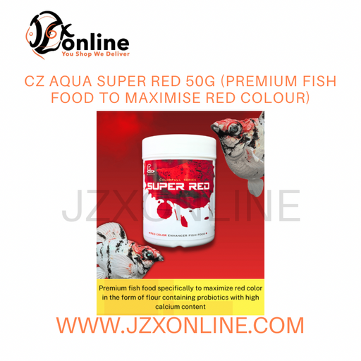 CZ AQUA Super Red 50g (Premium Fish Food to Maximise Red Colour)