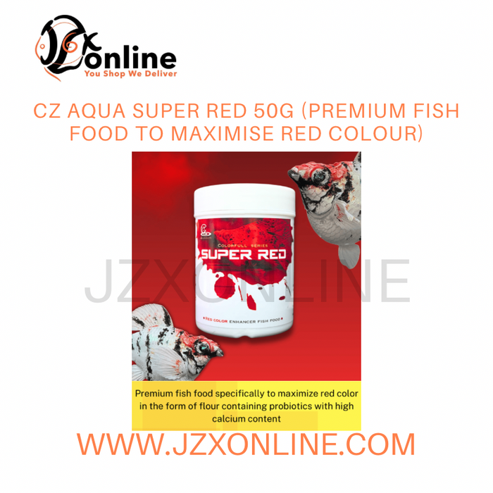 CZ AQUA Super Red 50g (Premium Fish Food to Maximise Red Colour)