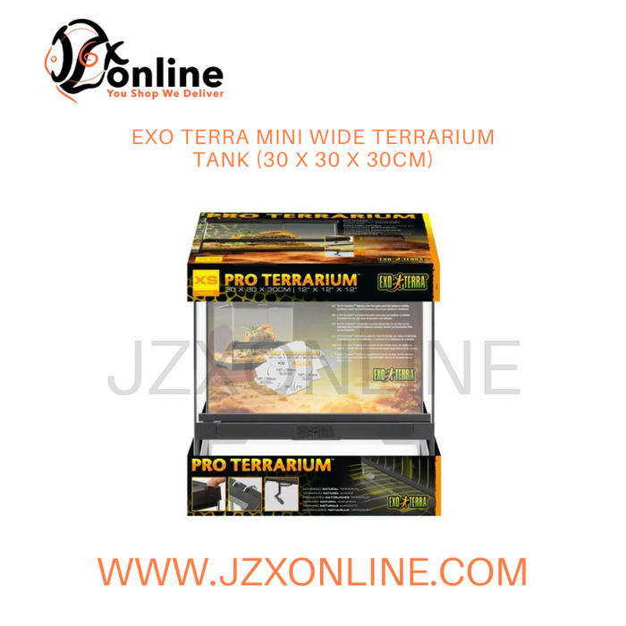 EXO TERRA Mini Wide Terrarium Tank (30 x 30 x 30cm)