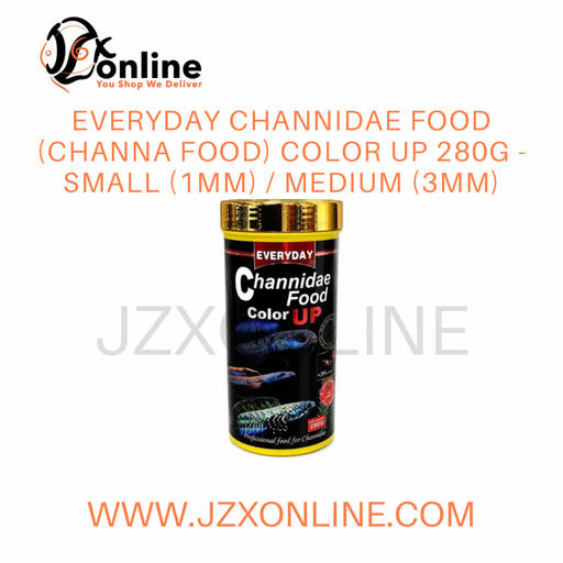EVERYDAY Channidae Food (Channa Food) Color Up 280g - Small (1mm) / Medium (3mm)