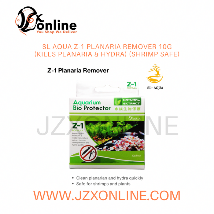 SL Aqua Z-1 Planaria Remover 10g (kills planaria & hydra) (Shrimp Safe)