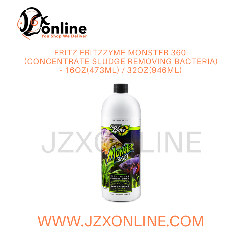 FRITZ FritzZyme Monster 360 (Concentrate Sludge Removing Bacteria) - 16oz(473ml) / 32oz(946ml)
