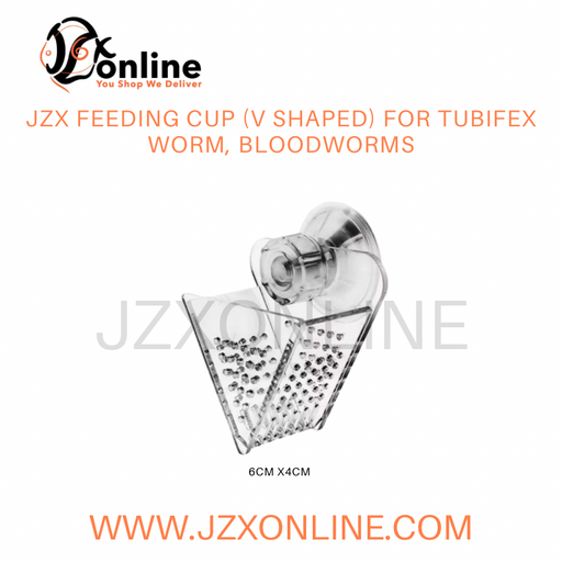 JZX Feeding Cup (V shaped) For Tubifex Worm, Bloodworms