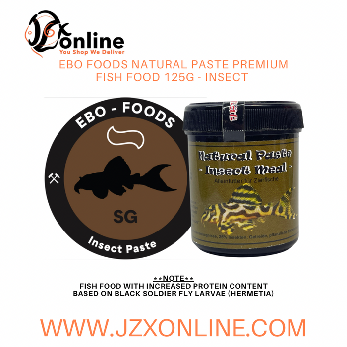EBO FOODS Natural Paste Premium Fish Food - Youngster Grow / Insect Meal / Artemia / Spirulina