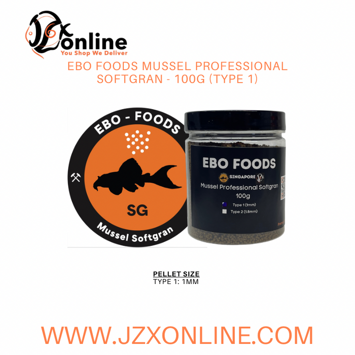 EBO FOODS Mussel Professional Softgran 100g (Type 1 / Type 2)