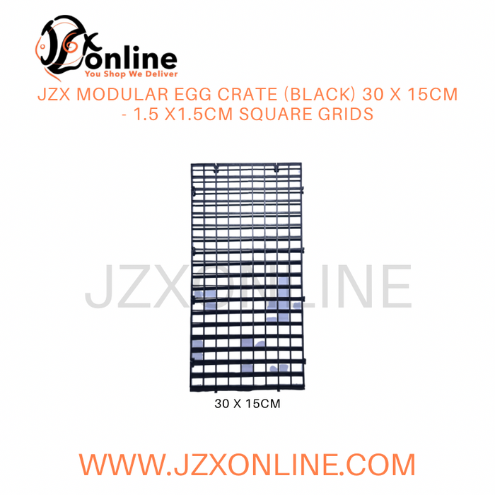 JZX Modular Egg Crate (Black) - 1.5 x1.5cm square grids