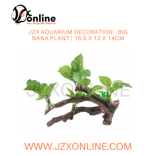 JZX Aquarium Decoration - Big Nana Plant | 16.5 x 13 x 14cm