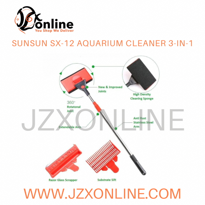 SUNSUN SX-12 Aquarium Cleaner 3-in-1