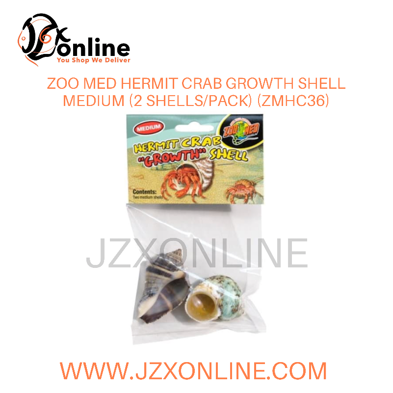 ZOO MED Hermit Crab Growth Shell Medium (2 Shells/Pack) (ZMHC36)