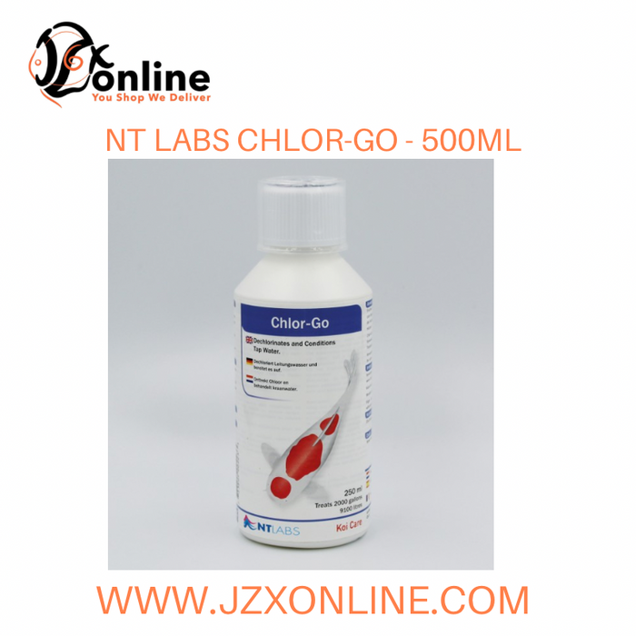 NT LABS Chlor-Go (Neutralises chlorine, chloramine and heavy metals in tap water) - 500ml
