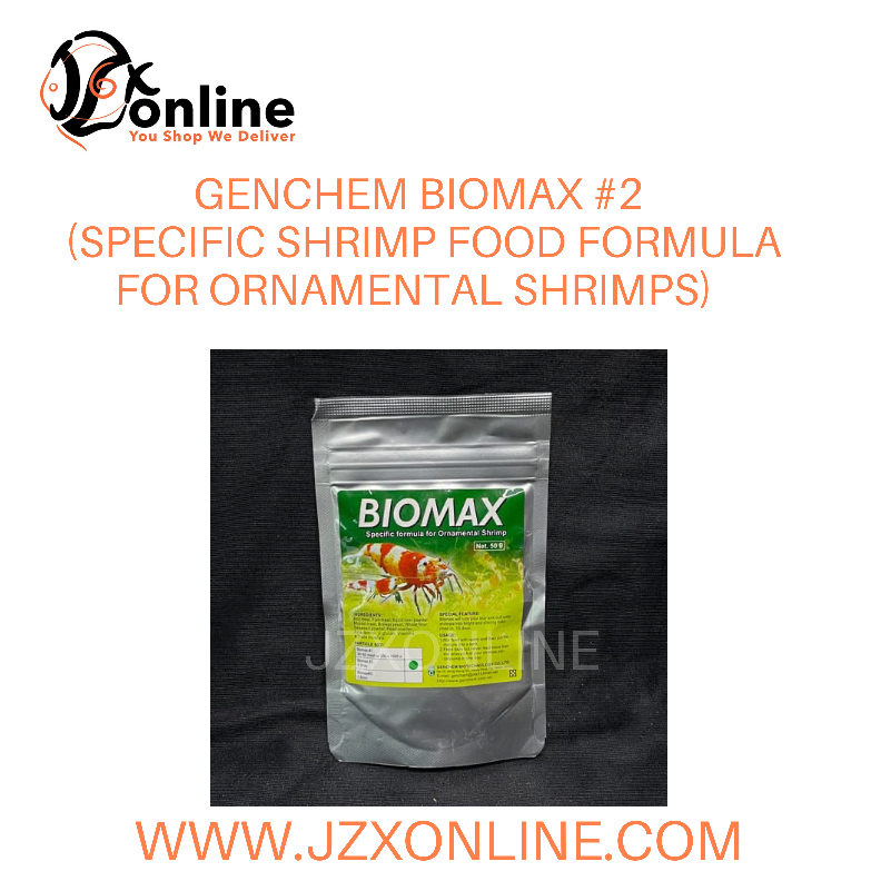 GENCHEM Biomax #2 (0.8mm) (Specific formula for ornamental shrimps) - 50g