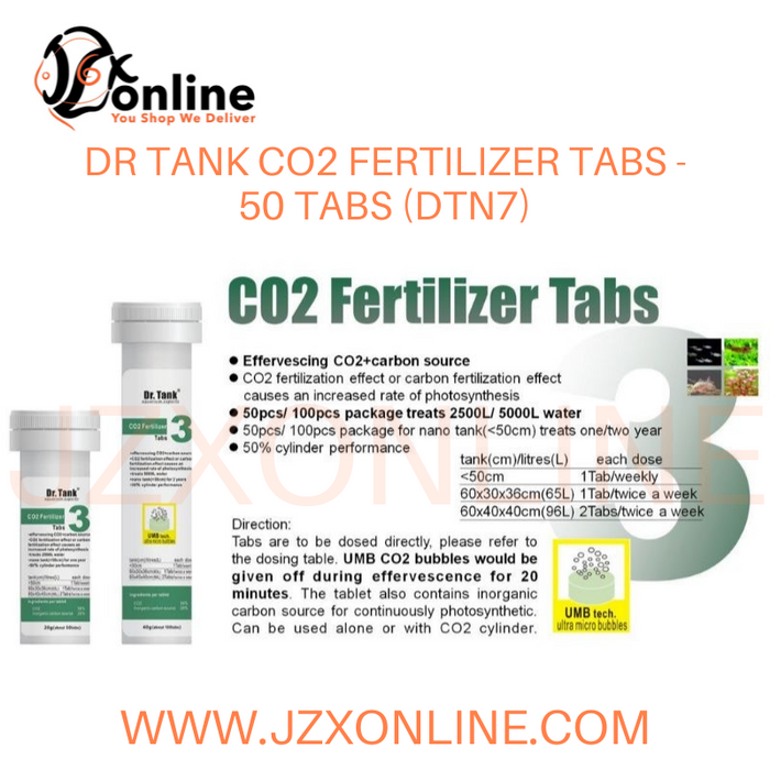 DR TANK Plant Nutrient Series Tab (Nutrient / N / P / K / Fe / TE / CO2)
