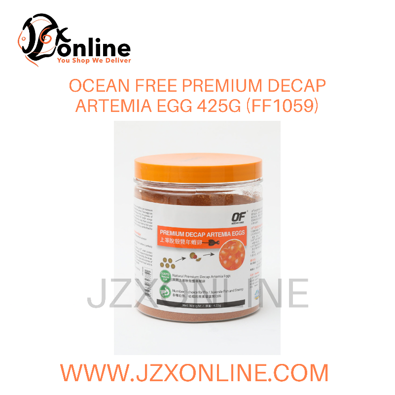 OCEAN FREE Premium Decap Artemia Egg(Feed directly! No hatching required!) - 425g (FF1059)