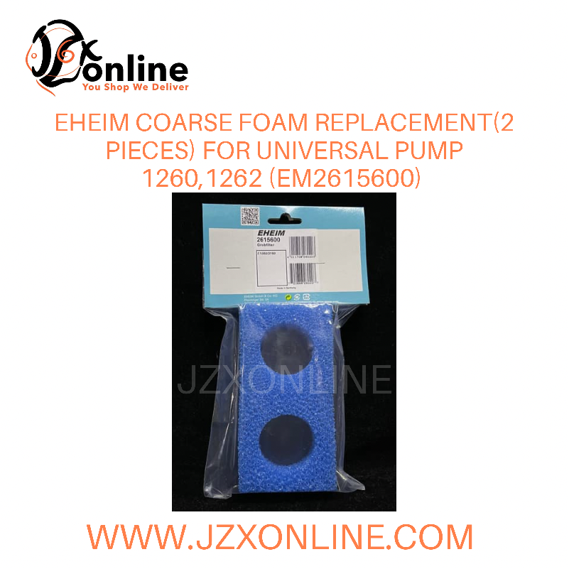 EHEIM Coarse Foam Replacement (2 Pieces) For Universal Pump 1260, 1262 (EM2615600)