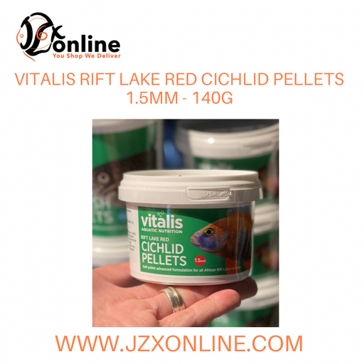 VITALIS Rift Lake Red Cichlid Pellets (1.5mm) - 140g