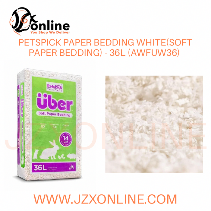 PETSPICK Paper Bedding White (Soft Paper Bedding) - 36L(AWFUW36) / 56L(AWFUW56)