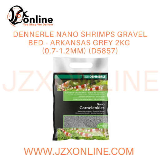 DENNERLE NANO SHRIMPS GRAVEL BED - ARKANSAS GREY 2kg (0.7-1.2mm) (D5857)