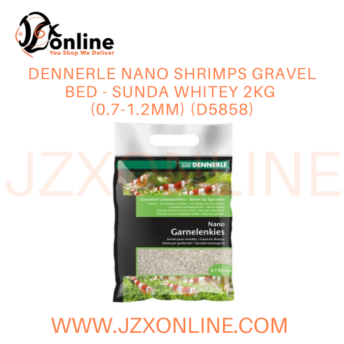 DENNERLE NANO SHRIMPS GRAVEL BED - SUNDA WHITEY 2kg (0.7-1.2mm) (D5858)