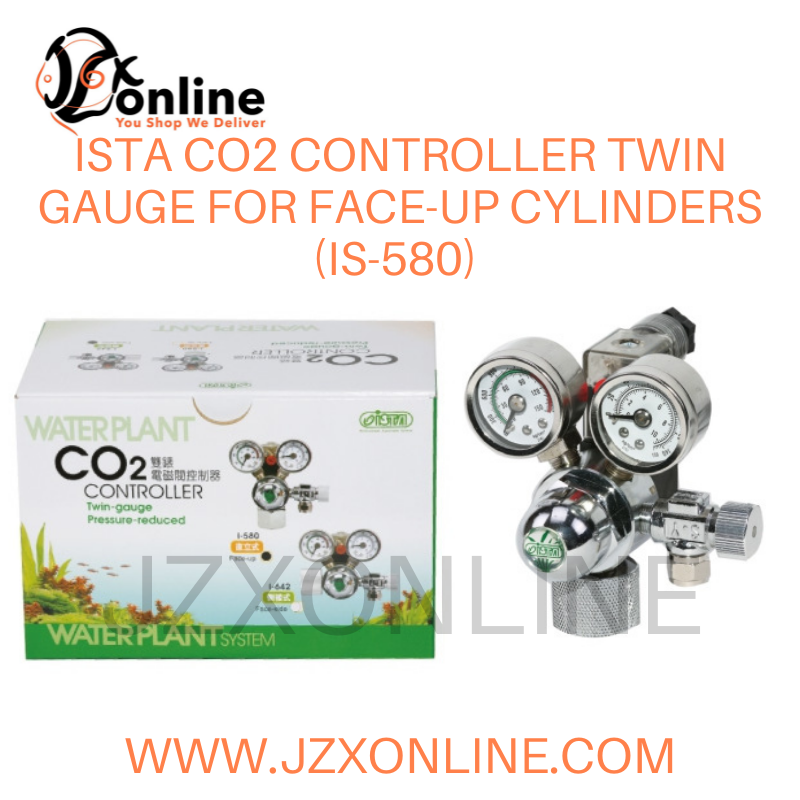 ISTA CO2 Controller Twin Gauge For Face-Up Cylinders (IS-580)