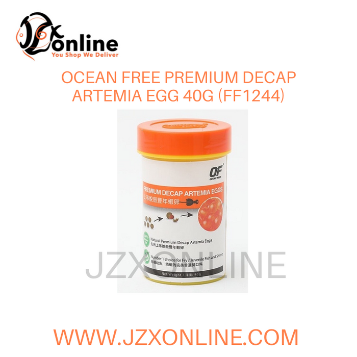 OCEAN FREE Premium Decap Artemia Egg(Feed directly! No hatching required!) - 40g (FF1244)