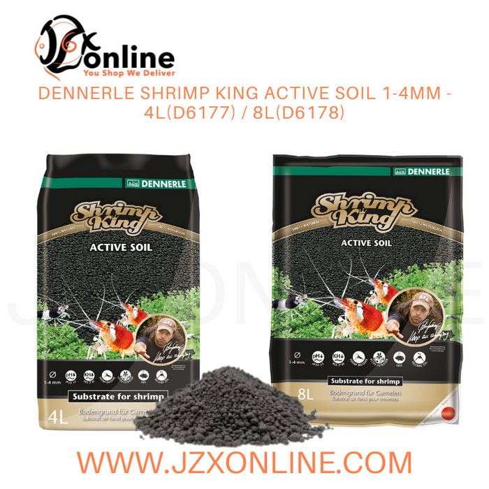 DENNERLE Shrimp King Active Soil 1-4mm - 4L(D6177) / 8L(D6178)