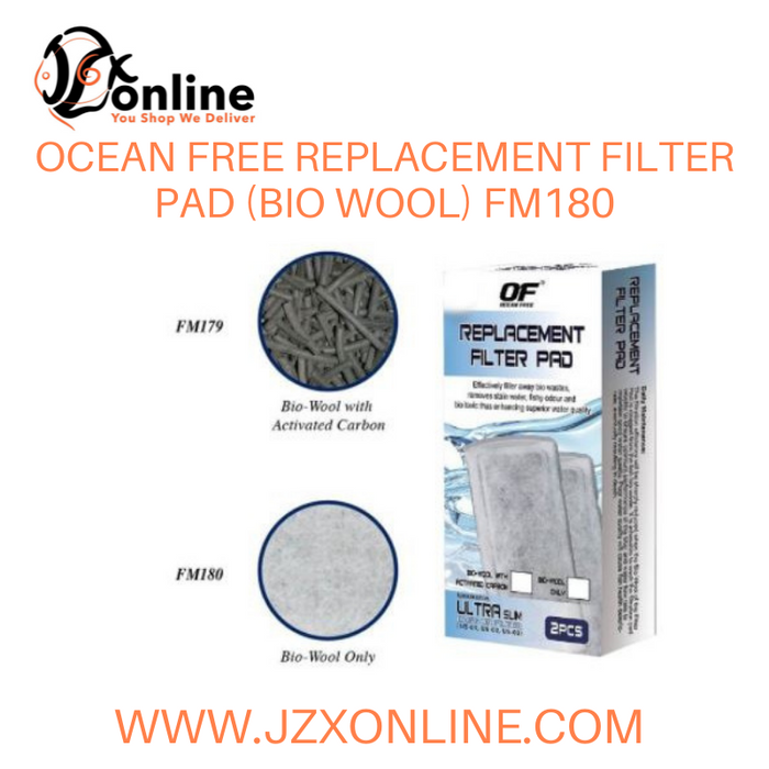 OCEANFREE Bio Wool Replacement Filter Pad For Ultra Slim Hang On Filter (FM180)
