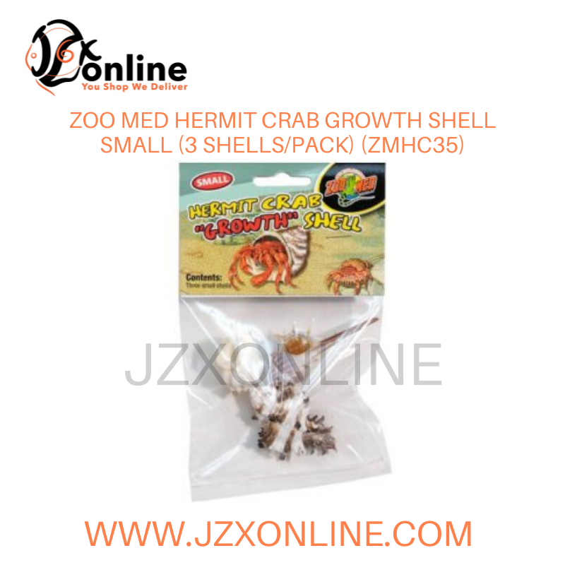 ZOO MED Hermit Crab Growth Shell Small (3 Shells/Pack) (ZMHC35)