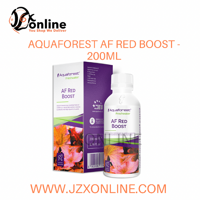 AQUAFOREST AF Red Boost - 200ml (COLOR ENHANCING COMPOSITION OF CAREFULLY SELECTED MICRO & MACRO ELEMENTS FOR RED AQUATIC PLANTS)