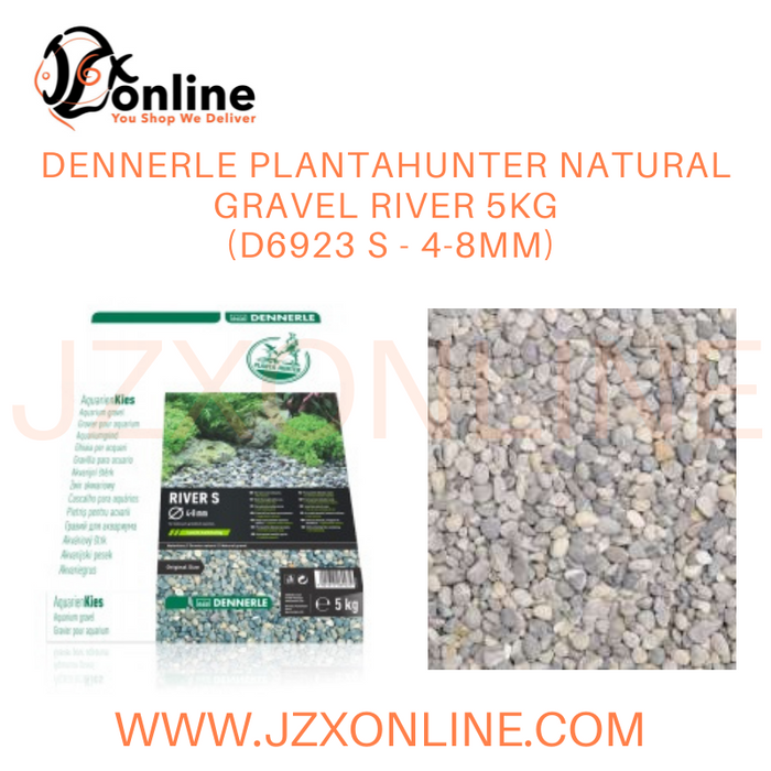 DENNERLE PLANTAHUNTER NATURAL GRAVEL RIVER 5kg (D6923 S - 4-8mm / D6924 L - 8-12mm)